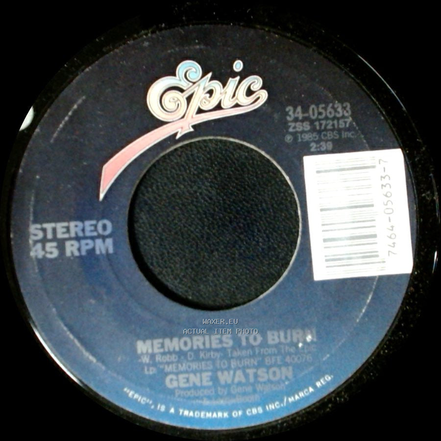 Gene Watson - Memories To Burn / Get Along Little Doggie side A