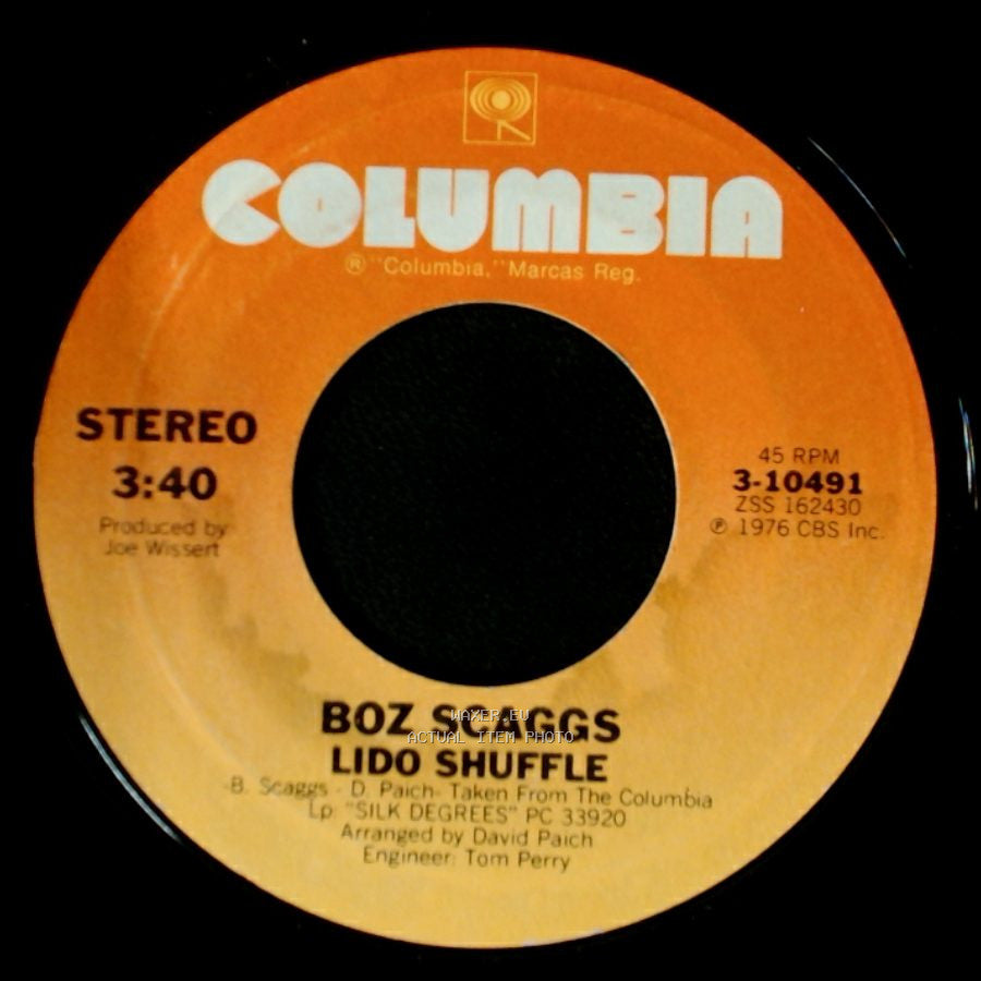 Boz Scaggs - Lido Shuffle / We're All Alone side A