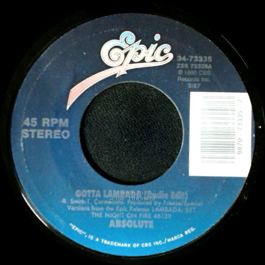 Kaoma - Lambada / Lambada (Instrumental) side A