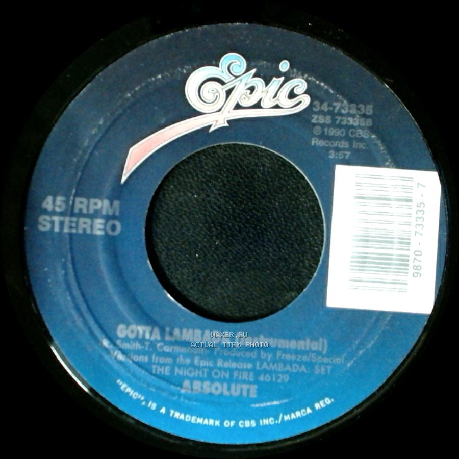 Kaoma - Lambada / Lambada (Instrumental) side B