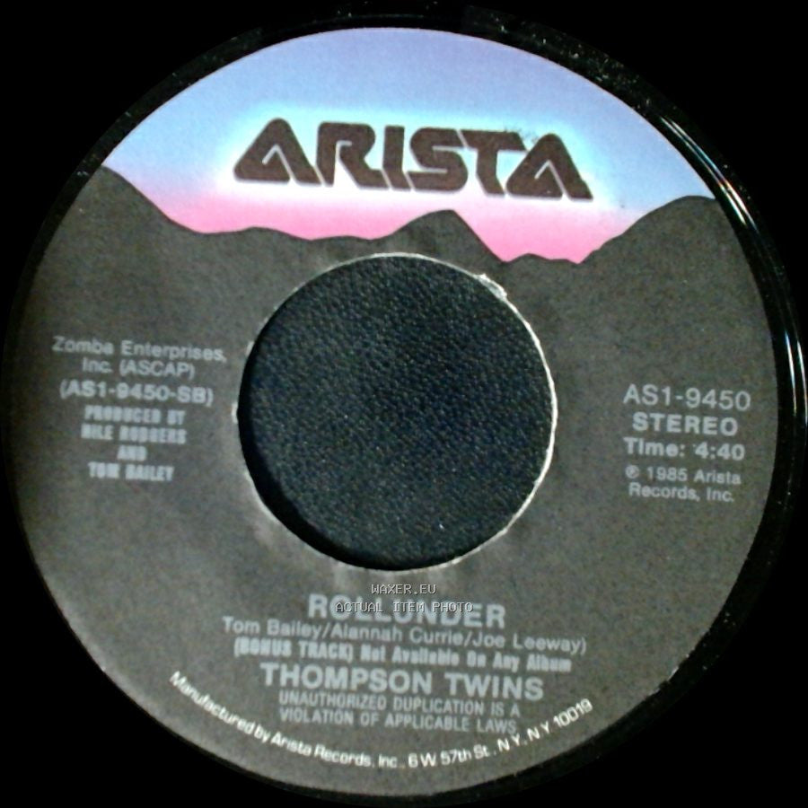 Thompson Twins - Rollunder / King For A Day side A