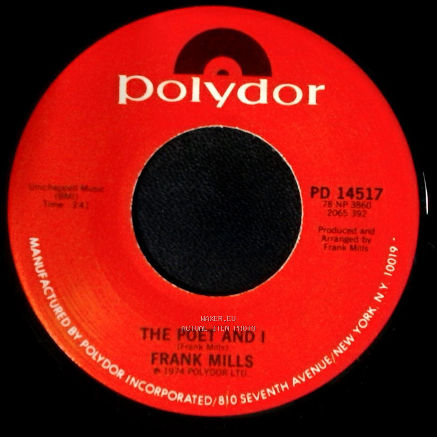 Frank Mills - Music Box Dancer / The Poet And I side B