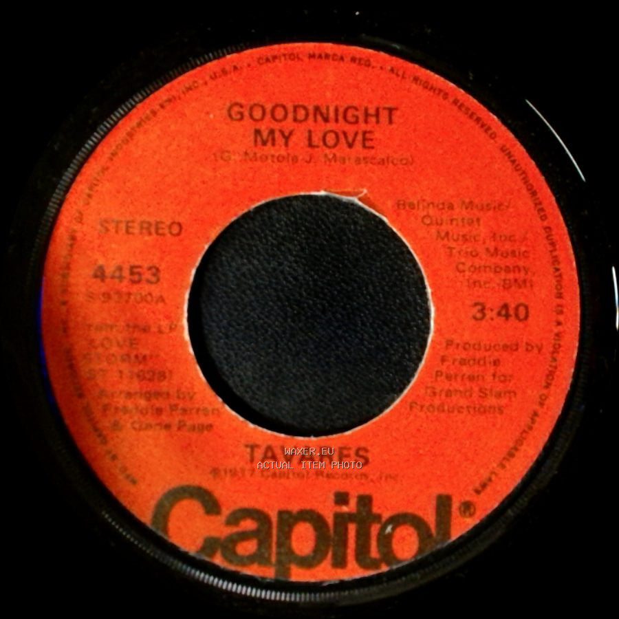 Tavares - Watchin' The Woman's Movement / Goodnight My Love side B