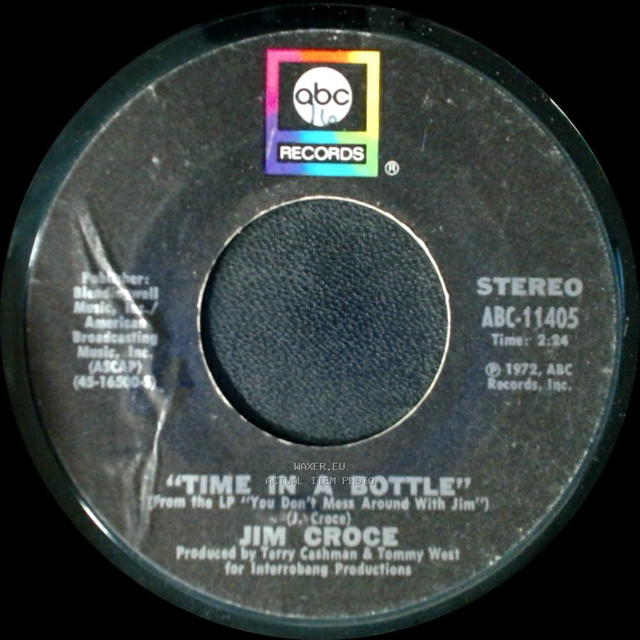 Jim Croce - Hard Time Losin' Man / Time In A Bottle side B