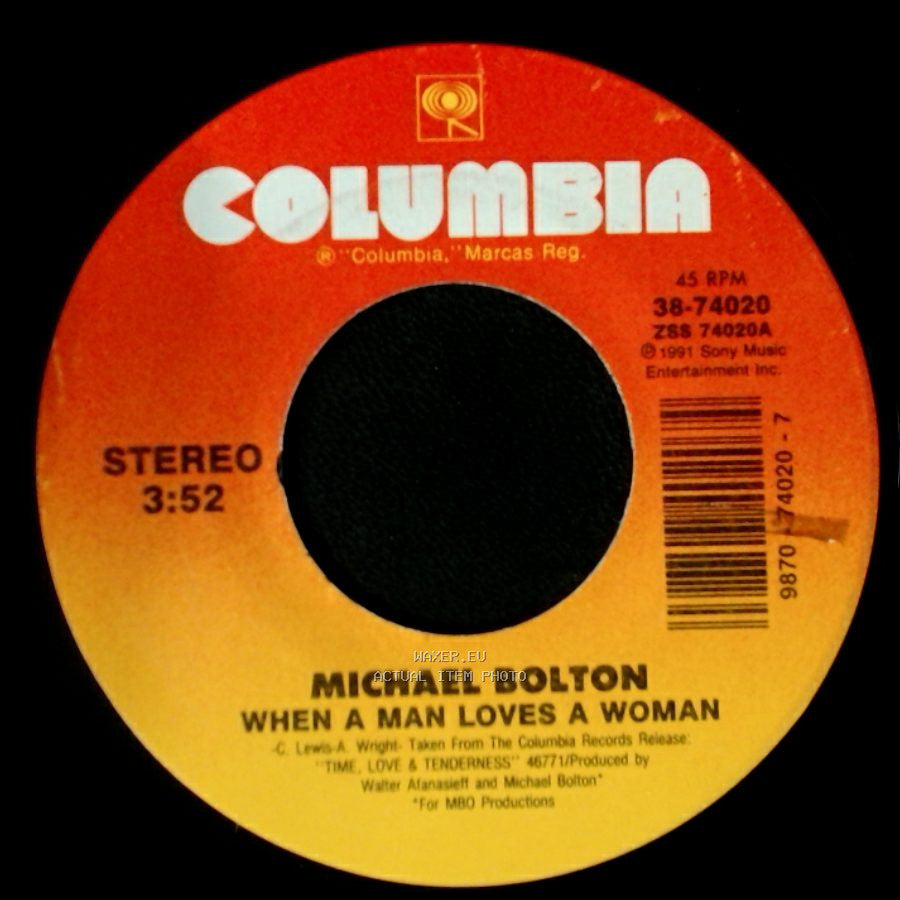 Michael Bolton - Save Me / When A Man Loves A Woman side B