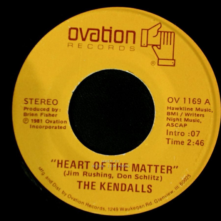 The Kendalls - Mandolin Man / Heart Of The Matter side B