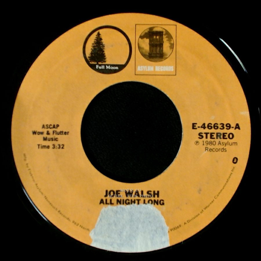 Gilley's "Urban Cowboy" Band / Joe Walsh - Orange Blossom Special/Hoedown / All Night Long side B