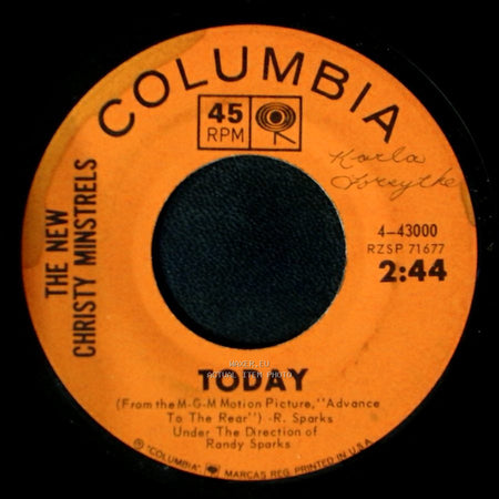 The New Christy Minstrels - Today / Miss Katy Cruel side A