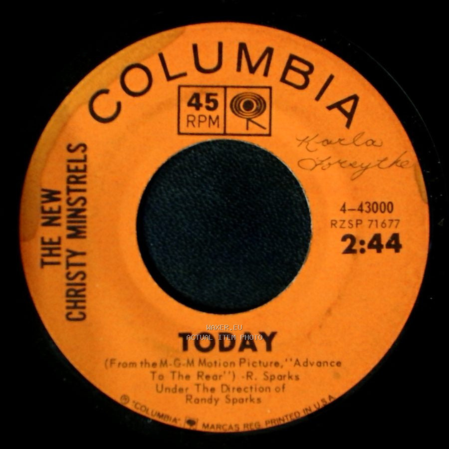 The New Christy Minstrels - Today / Miss Katy Cruel side A