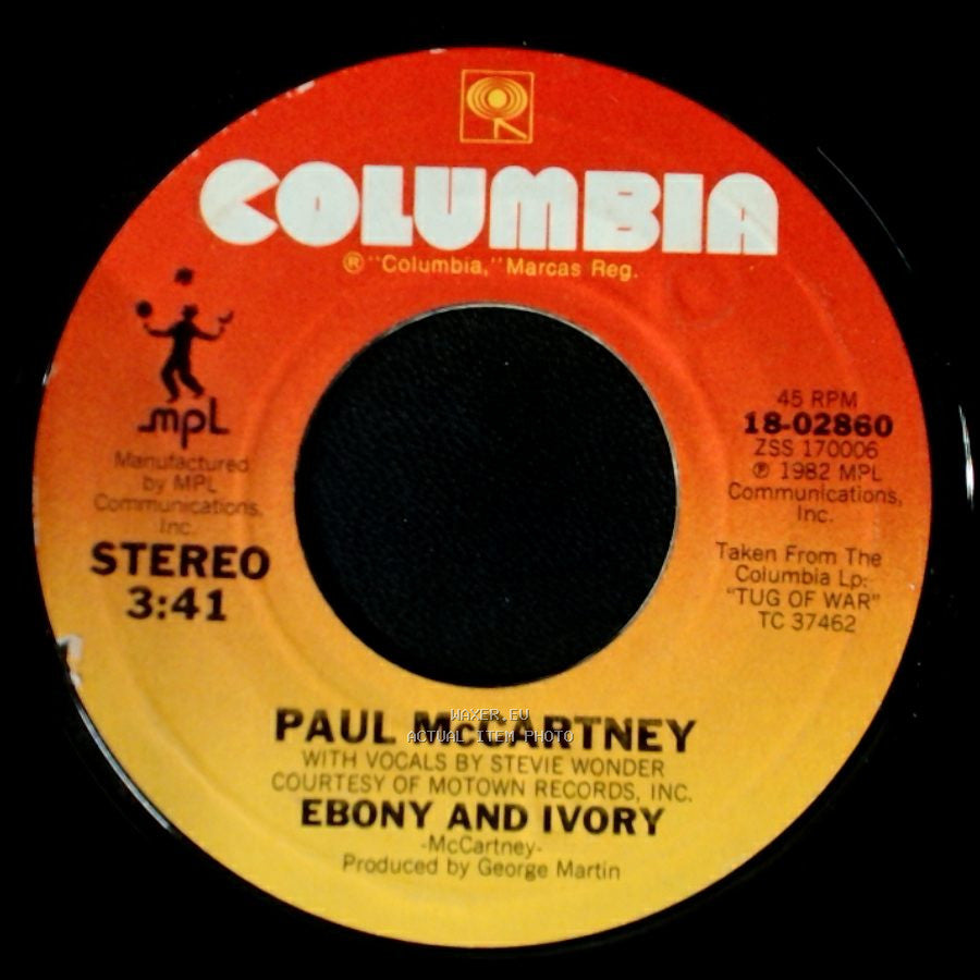 Paul Mccartney - Ebony And Ivory / Rainclouds side A