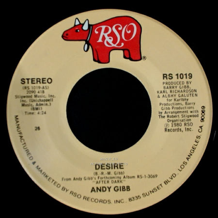 Andy Gibb - Waiting For You / Desire side B