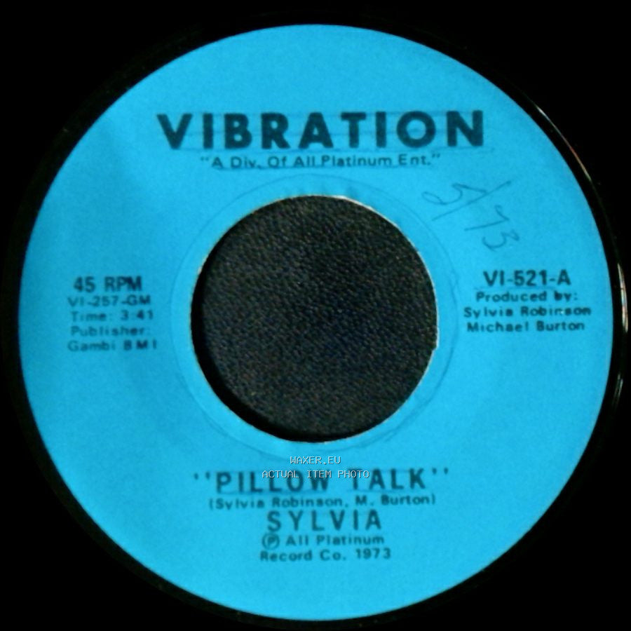 Sylvia - Pillow Talk / My Thing side A