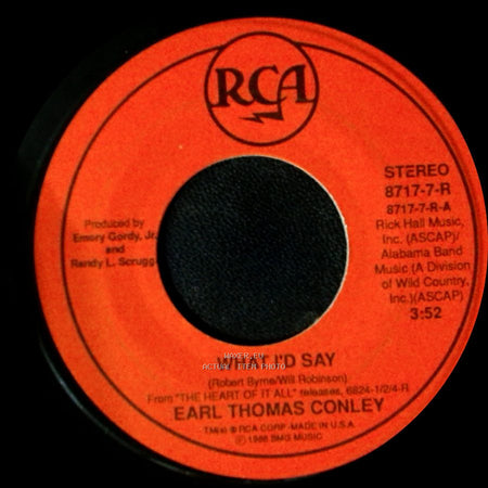 Earl Thomas Conley - Carol / What I'd Say side B