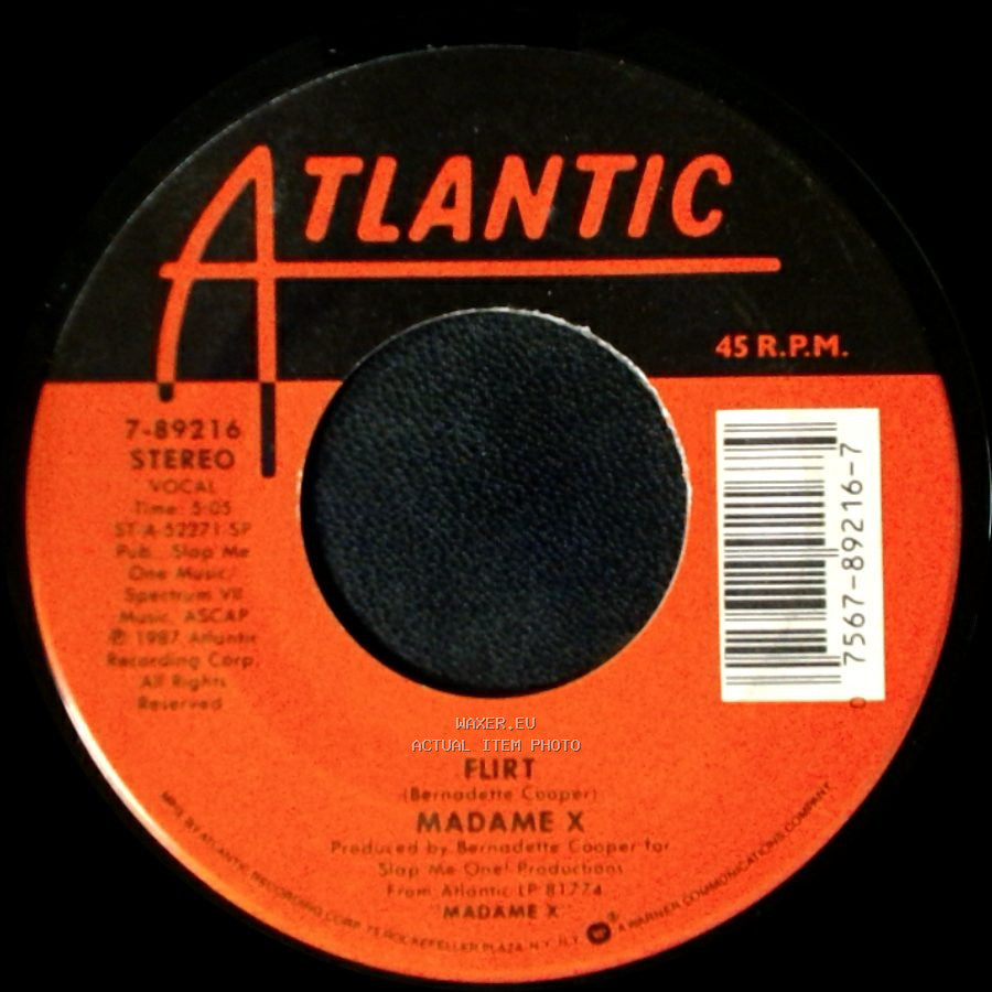 Madame X - Just That Type Of Girl / Flirt side B
