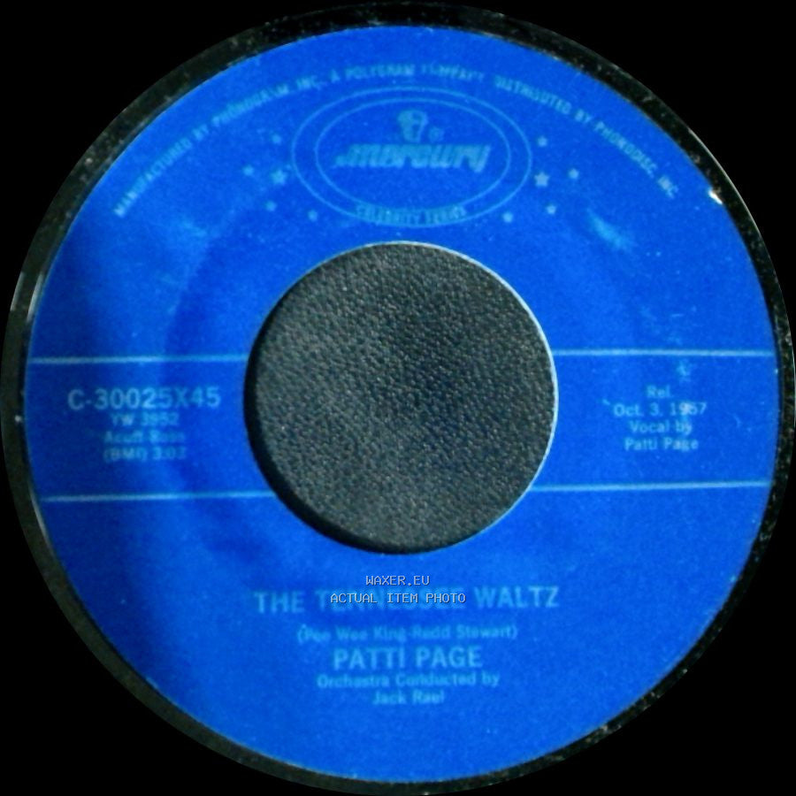 Patti Page - With My Eyes Wide Open I'm Dreaming / The Tennessee Waltz side B
