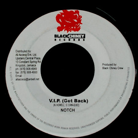 Notch / Elephant Man - V.I.P. (Get Back) / Shake That Booty side A