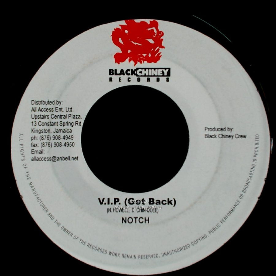 Notch / Elephant Man - V.I.P. (Get Back) / Shake That Booty side A