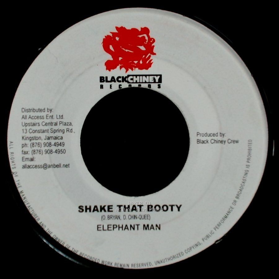 Notch / Elephant Man - V.I.P. (Get Back) / Shake That Booty side B
