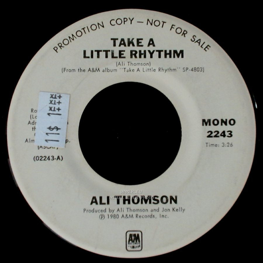 Ali Thomson - Take A Little Rhythm / Take A Little Rhythm side A