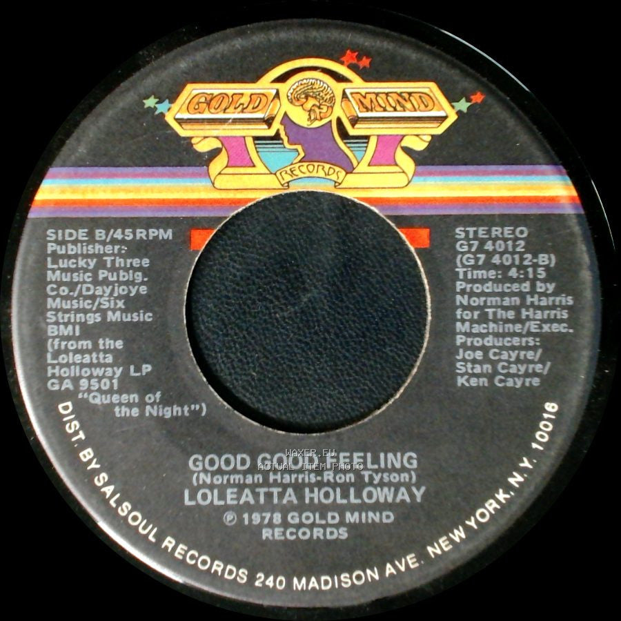 Loleatta Holloway And Bunny Sigler / Loleatta Holloway - Only You / Good Good Feeling side B