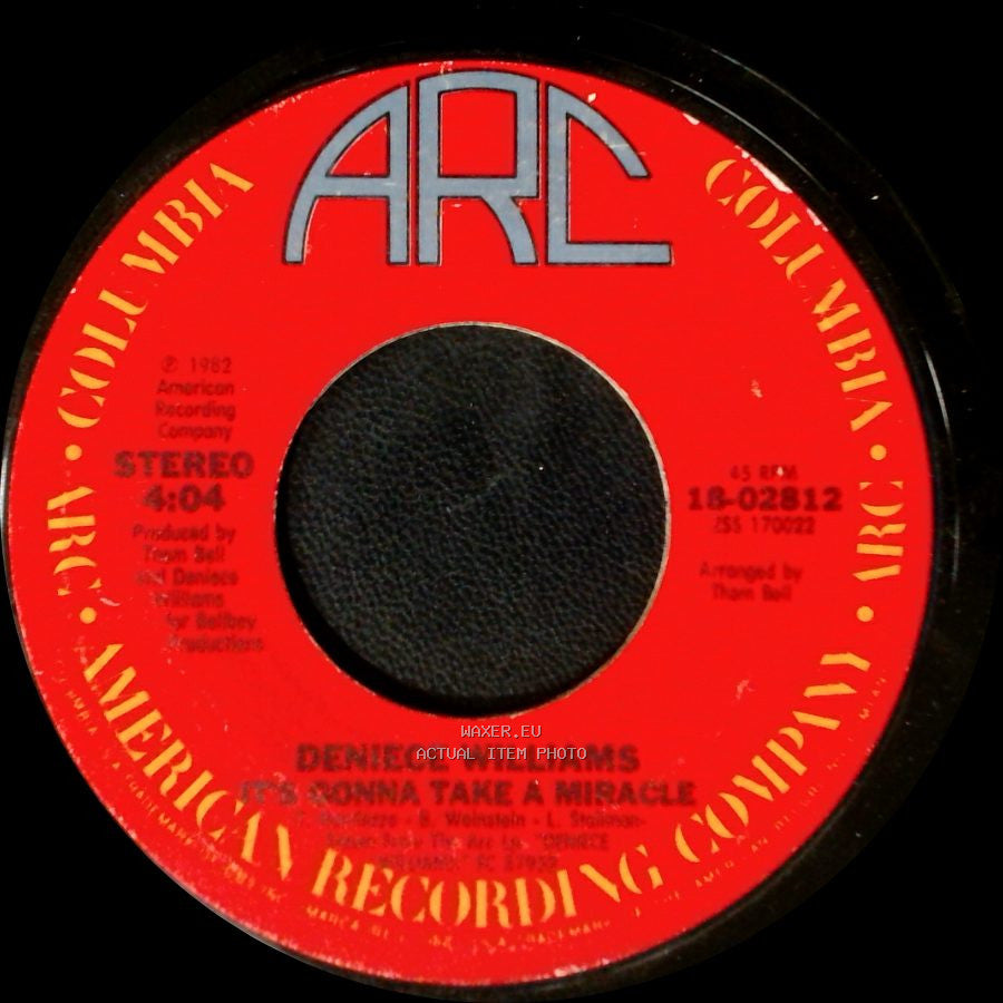 Deniece Williams - It's Gonna Take A Miracle / A Part Of Love side A