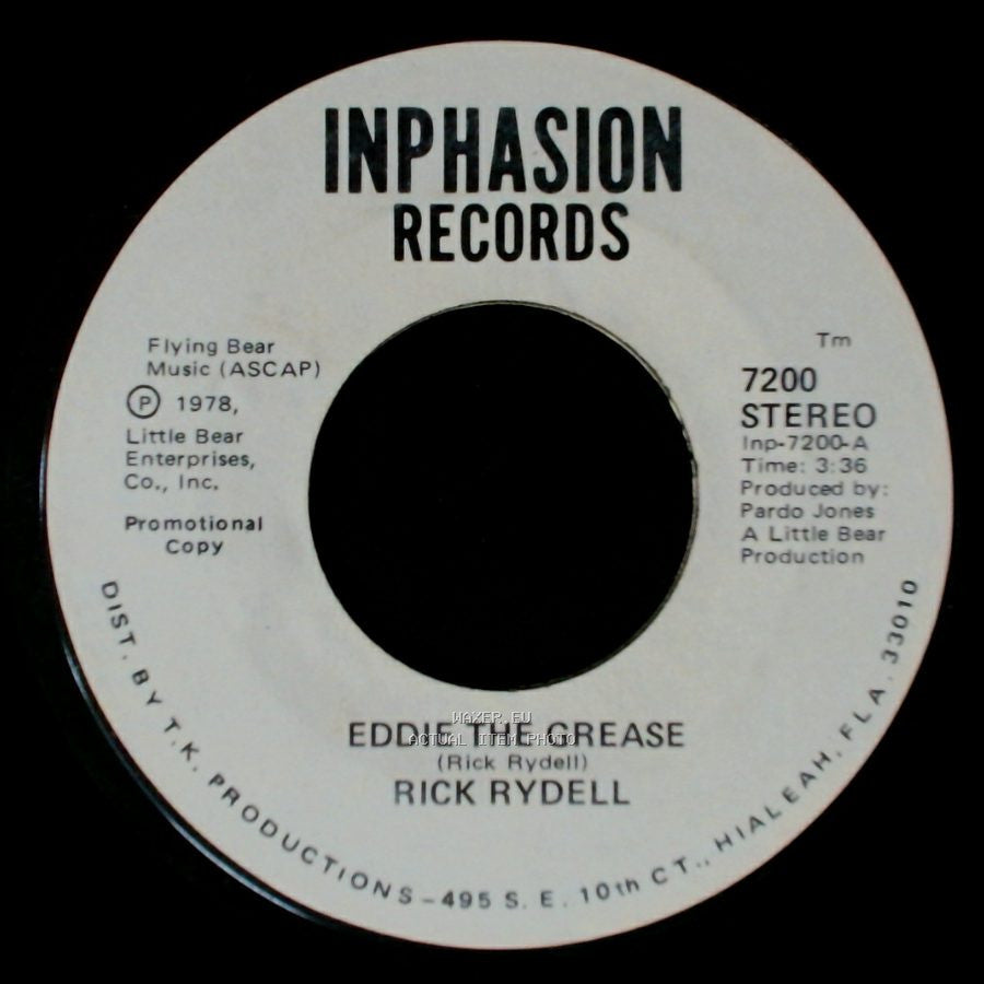 Rick Rydell - Eddie The Grease / Eddie The Grease side B