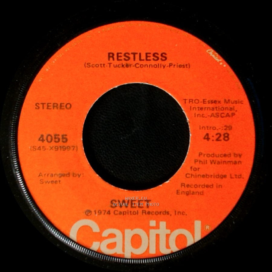 Sweet - Restless / Ballroom Blitz side A