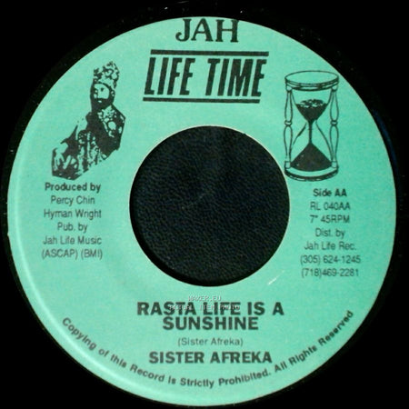 Sister Afreka - Rasta Life Is A Sunshine / Rasta Life Is A Sunshine side A