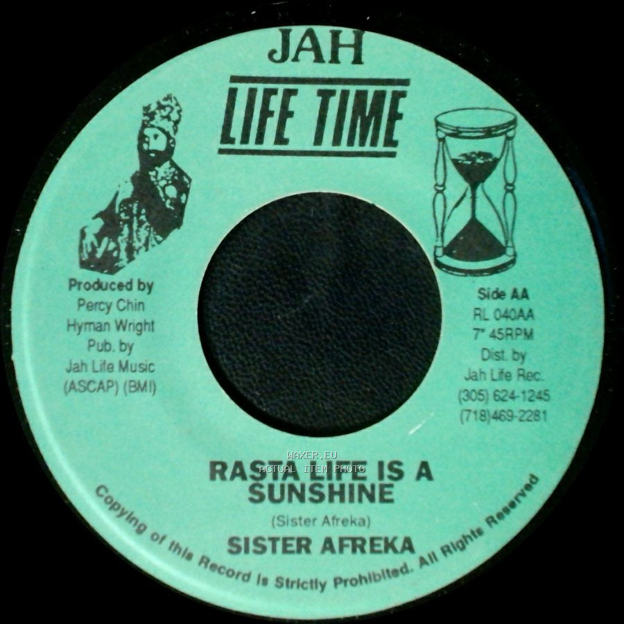 Sister Afreka - Rasta Life Is A Sunshine / Rasta Life Is A Sunshine side A