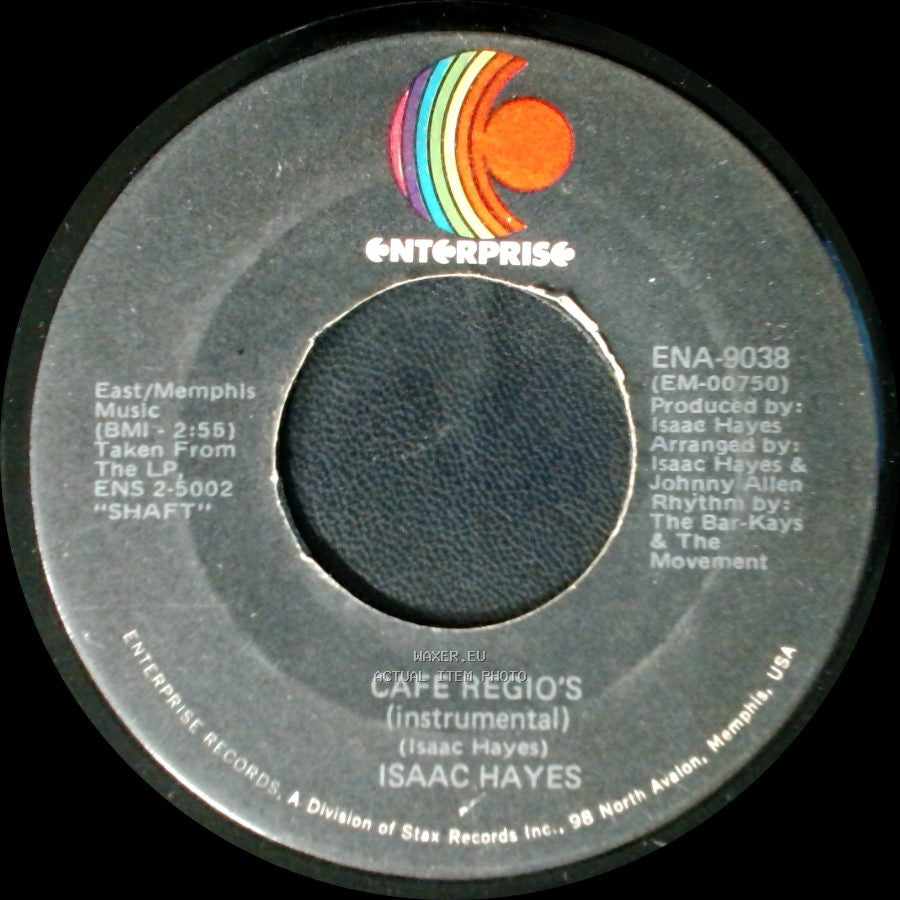Isaac Hayes - Cafe Regio's (Instrumental) / Theme From Shaft side A