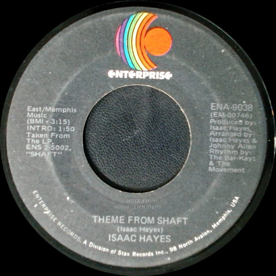 Isaac Hayes - Cafe Regio's (Instrumental) / Theme From Shaft side B