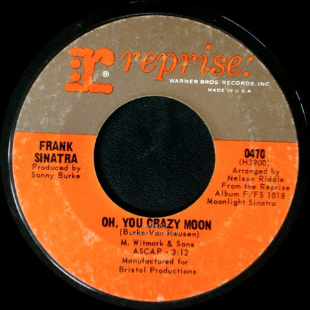 Frank Sinatra - Strangers In The Night / Oh, You Crazy Moon side B
