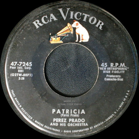 Perez Prado And His Orchestra - Patricia / Why Wait side A