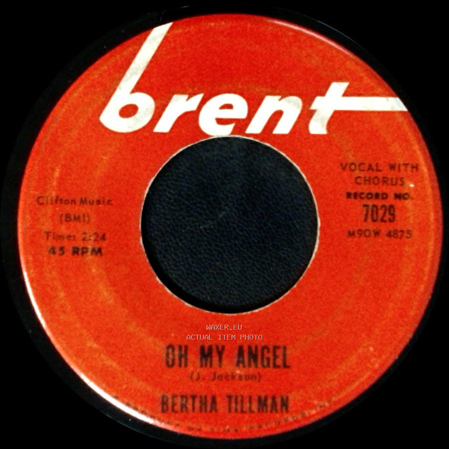 Bertha Tillman - Lovin' Time / Oh My Angel side B