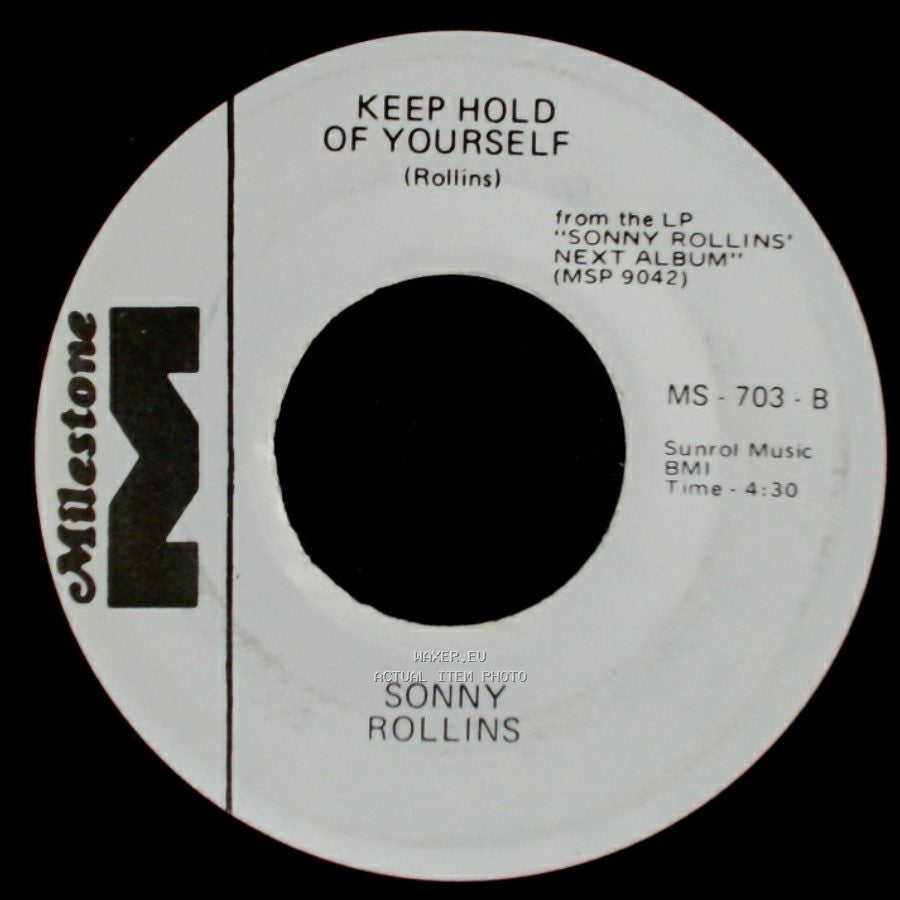 Sonny Rollins - Keep Hold Of Yourself / Playin' In The Yard side A