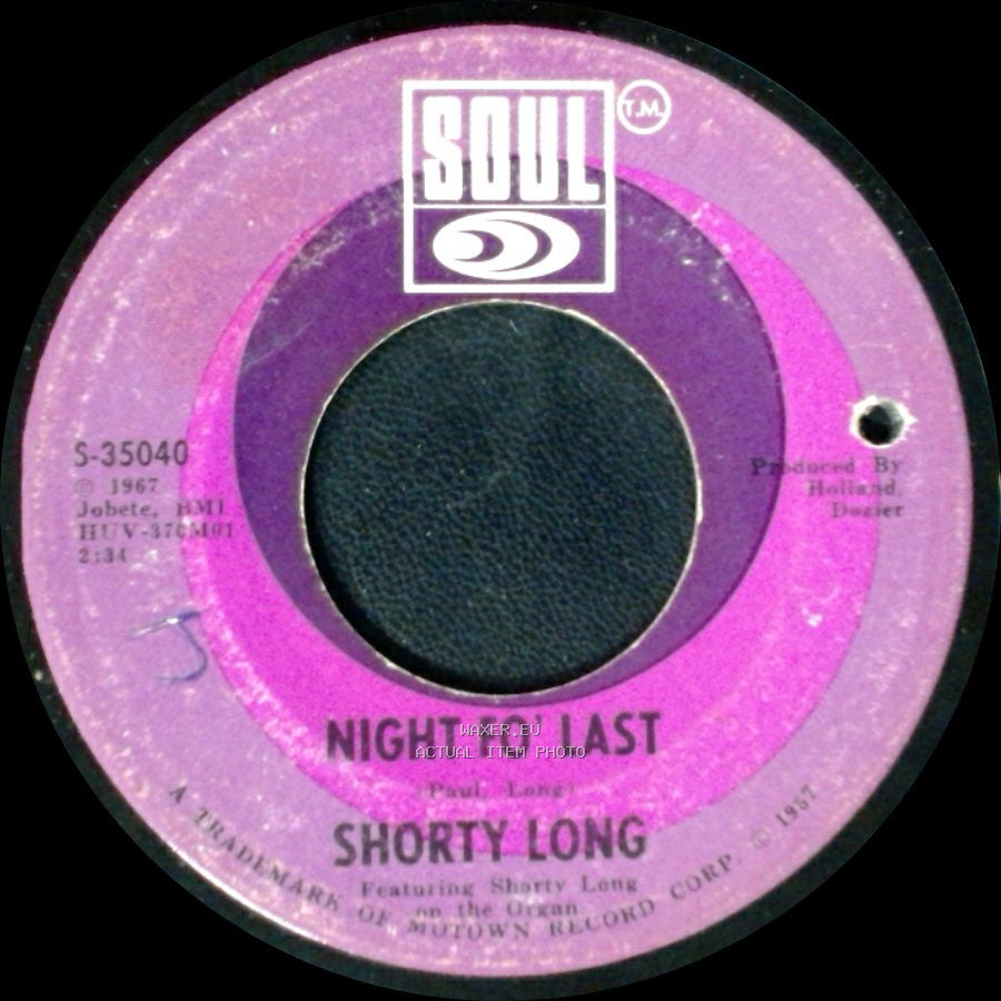 Shorty Long - Night Fo' Last / Night Fo' Last side B