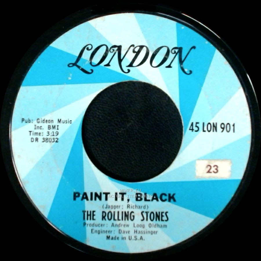 The Rolling Stones - Stupid Girl / Paint It, Black side B