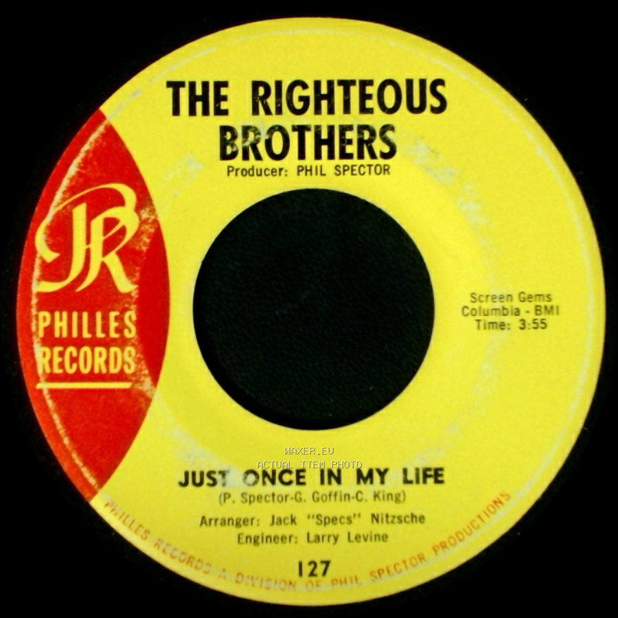 The Righteous Brothers - The Blues / Just Once In My Life side B