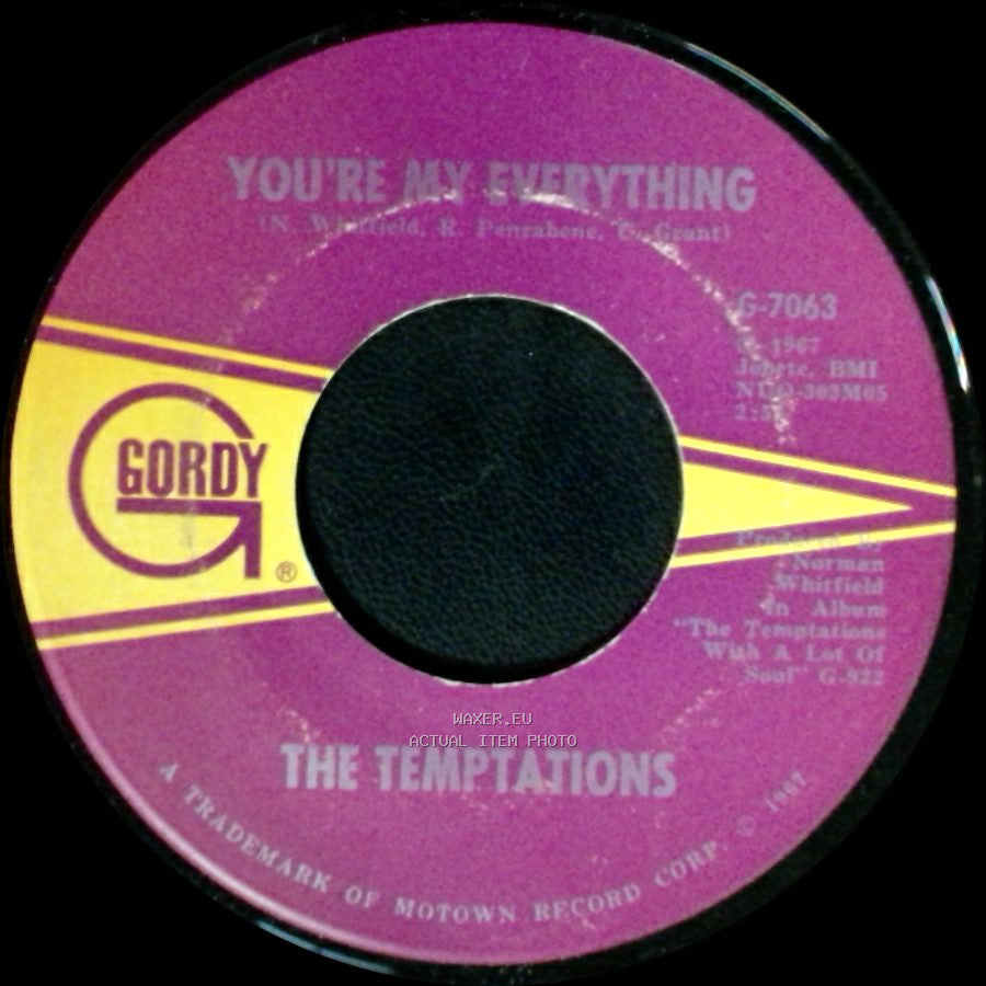 The Temptations - You're My Everything / I've Been Good To You side A