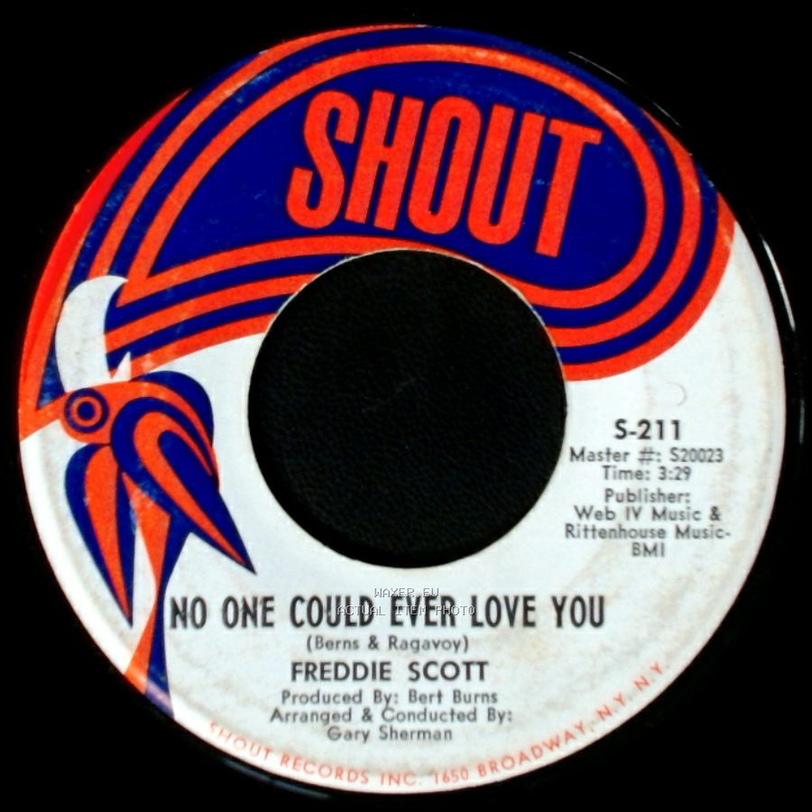 Freddie Scott - Cry To Me / No One Could Ever Love You side B