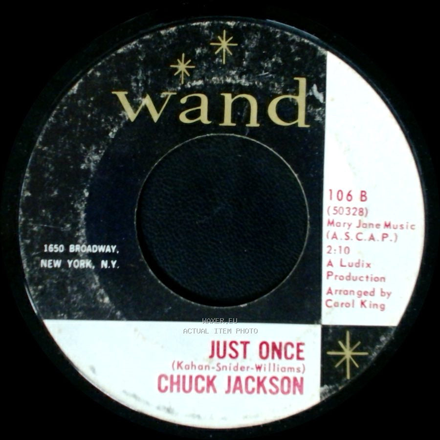 Chuck Jackson - Just Once / I Don't Want To Cry side A