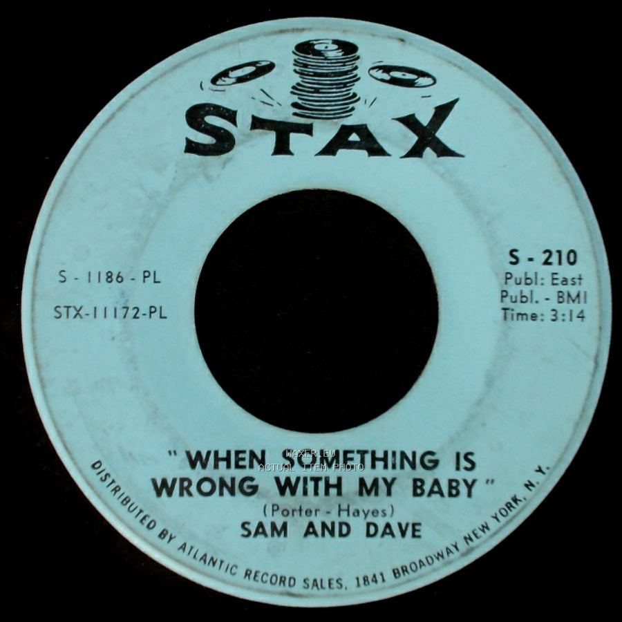Sam And Dave - When Something Is Wrong With My Baby / A Small Portion Of Your Love side A