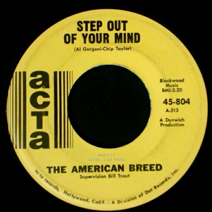 The American Breed - Same Old Thing / Step Out Of Your Mind side B