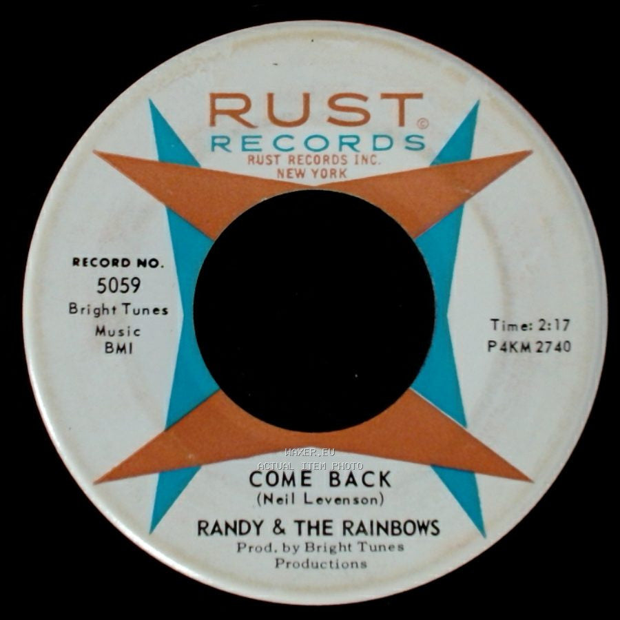 Randy & The Rainbows - Denise / Come Back side B