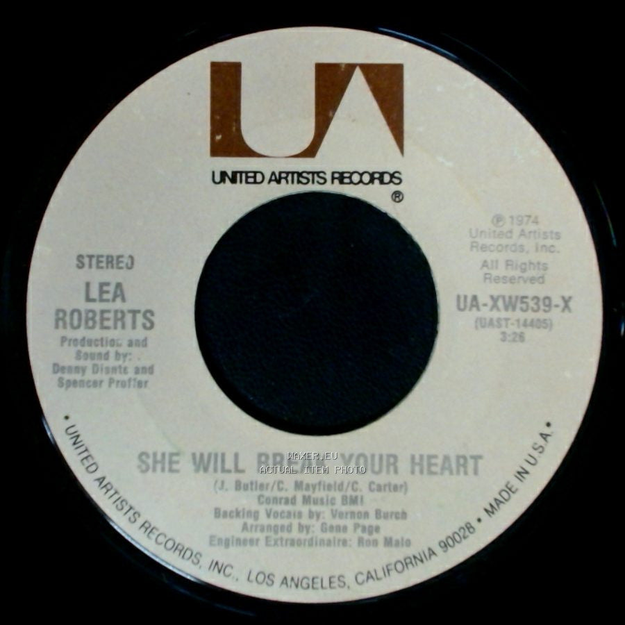 Lea Roberts - She Will Break Your Heart / Laughter In The Rain side A