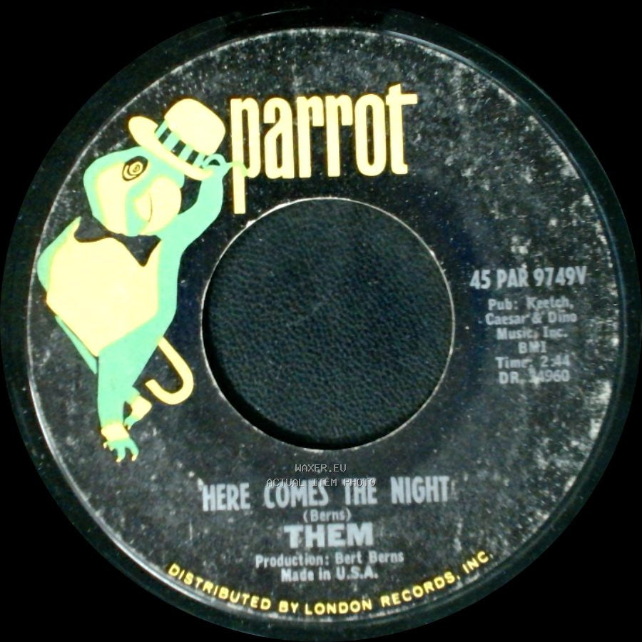 Them - Here Comes The Night / All For Myself side A
