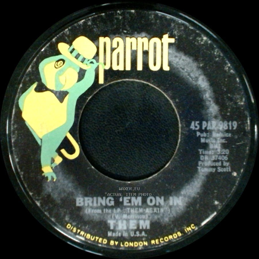 Them - Call My Name / Bring 'em On In side B