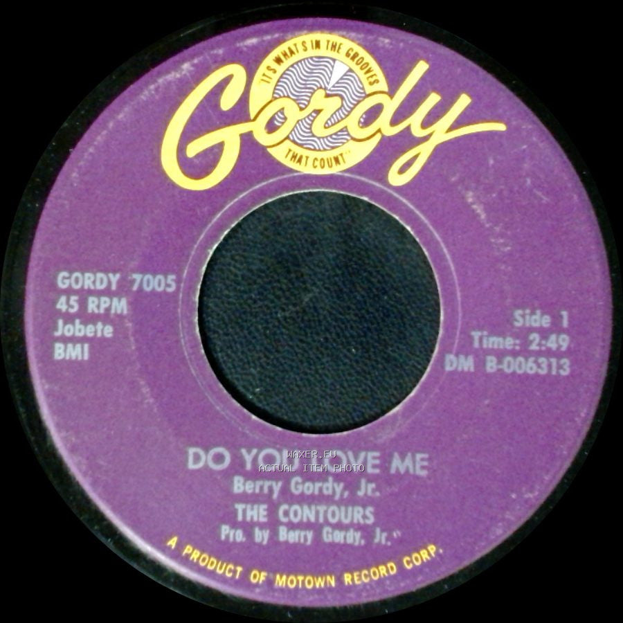 The Contours - Do You Love Me / Move, Mr. Man side A