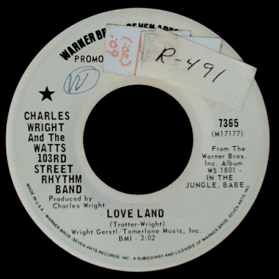 Charles Wright And The Watts 103Rd Street Rhythm Band - Love Land / Sorry Charlie side A