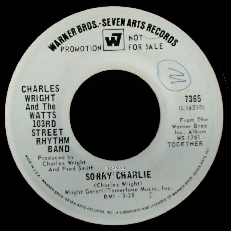 Charles Wright And The Watts 103Rd Street Rhythm Band - Love Land / Sorry Charlie side B